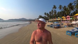 Южный Гоа. Пляж Палолем (Palolem Beach). Обзор. Цены на еду.