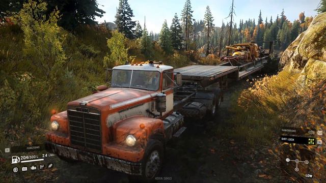 SnowRunner - White Western Star 4964 + Step Deck Trailer Part 2 смотреть онлайн