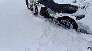 Мотоленд 250 эндуро по снегу. 8 марта