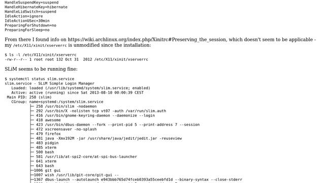 Unix & Linux: How to preserve the logind session in Arch Linux? смотреть онлайн