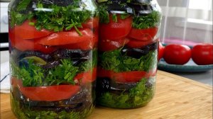 БАКЛАЖАНЫ «Объедение». Салат на зиму, который съедается первым!