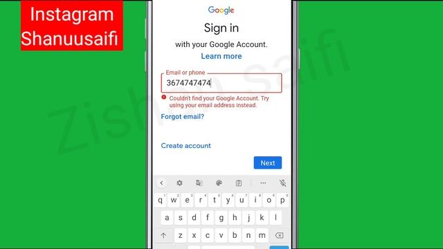 Play Store Fix Enter a valid email or phone number Problem Solve in Google Account смотреть онлайн