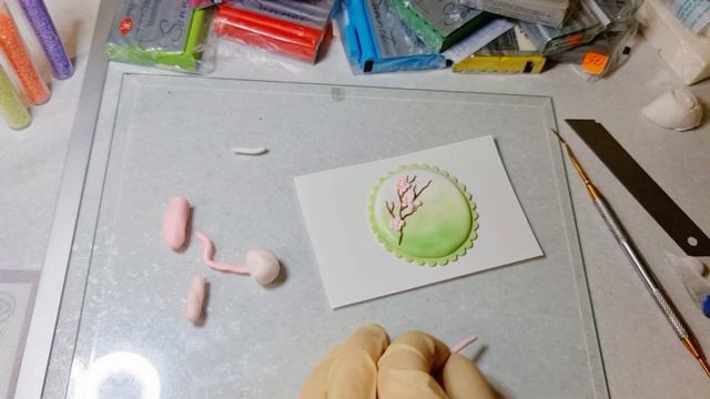 🌷💚🪻Магнитик из полимерной глины | пошагово | Polymer Clay DIY #clay #tutorial #handmade #homedecor