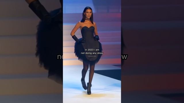 Bella hadid ✨went 35 shows to 0? show in 2023 till now ' I really want her back on runway #bella смотреть онлайн
