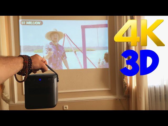 НЕДОРОГОЙ БЕСПРОВОДНОЙ DLP ПРОЕКТОР С 3D WZATCO S90 смотреть онлайн