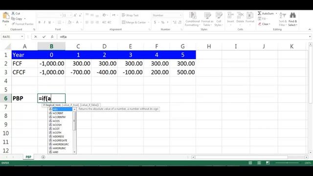 PBP Calculation using Excel смотреть онлайн