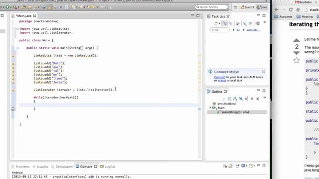 Java - Iterar una Lista enlazada (LinkedList) смотреть онлайн