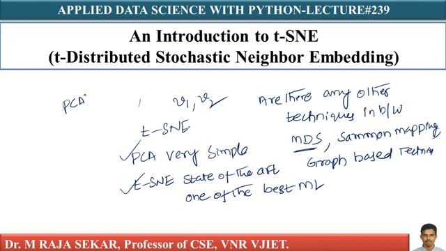Introduction to t SNE LEC 239 смотреть онлайн