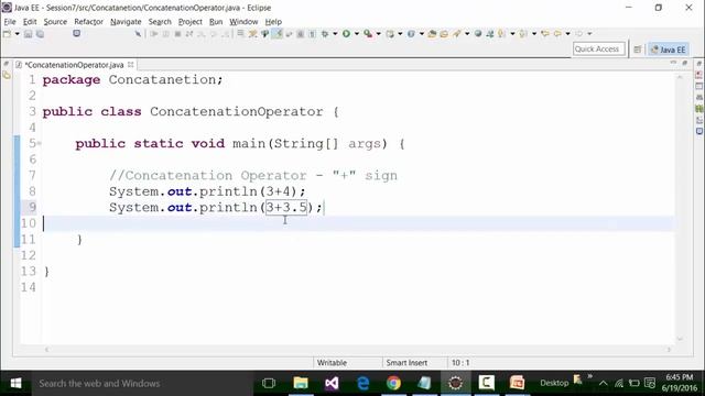 Meaning Of Concatenation | When TO Use Concatenation Operator Part-1 | Java Online Course смотреть онлайн