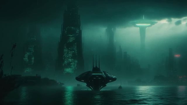 Cyberscapes - An AI Generated Sci Fi Journey With Calm Sci Fi Music