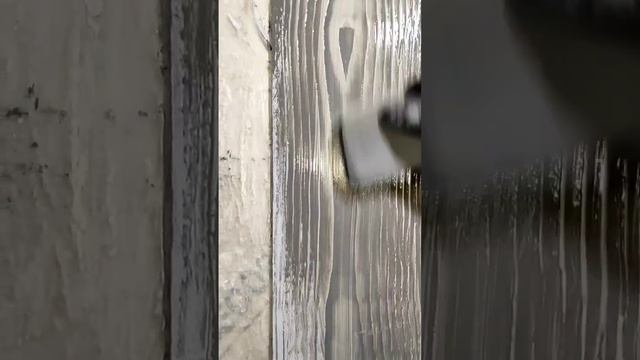 Эффект дерева из краски ? #декоративнаяштукатурка смотреть онлайн