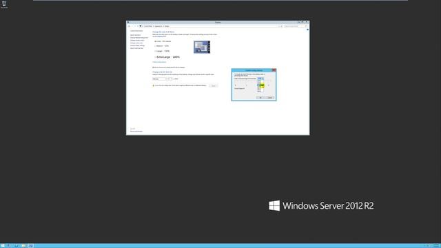 Change font size when screen items too small for Windows Server 2012 R2 смотреть онлайн