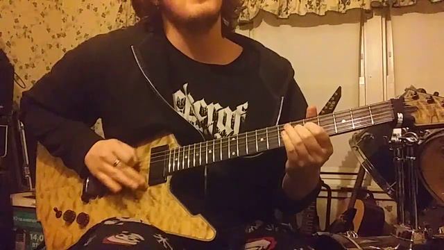 Schecter E-1 metal riffs смотреть онлайн
