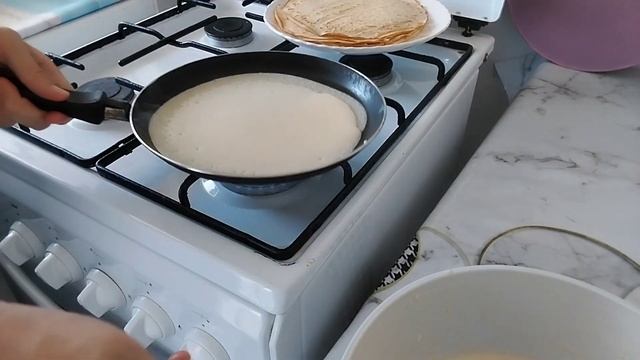 Блинчики. Самые тонкие вкусные блинчики. Құймақ. Идеальный рецепт. смотреть онлайн