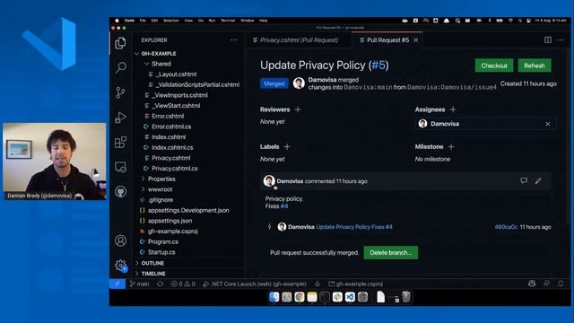 LIVE ?: GitHub with VS Code смотреть онлайн