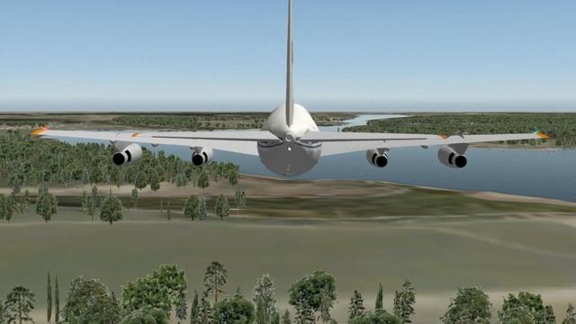 Ил-86. Отказ двигателей на взлете. X-plane смотреть онлайн