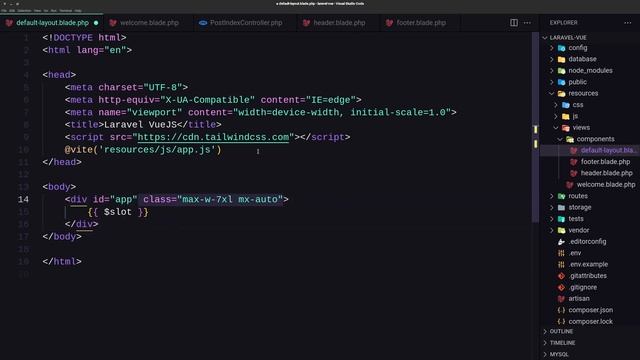 Laravel Vue JS Blade or Vue Layout смотреть онлайн