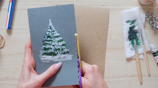 Новогодняя Открытка СВОИМИ РУКАМИ / Ёлочка Из Потали смотреть онлайн