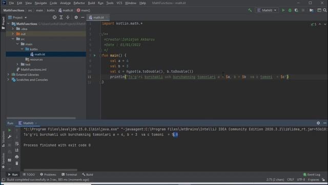 Kotlin dasturlash tili | 5-dars Matematik amallar bajarish. смотреть онлайн