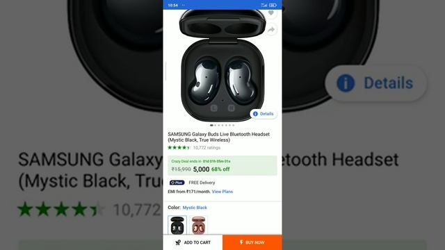 Flipkart big saving day || Samsung Galaxy Birds live Bluetooth handset || under :- 5,000 смотреть онлайн
