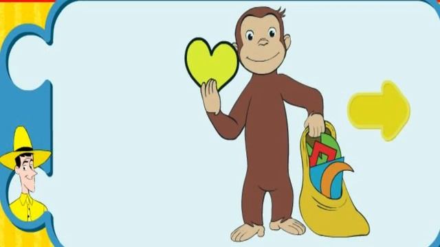 Curious George - I Love Shapes Full Episodes Educational Cartoon Game [HD] смотреть онлайн