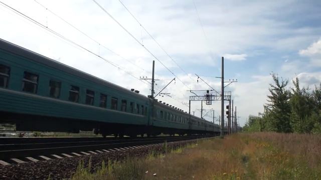 SKODA ЧС2Т-1051 с поездом "Евразия" №40 СПб-Астана (RZD) смотреть онлайн