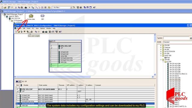 SIEMENS S7 300 PLC Hardware Configuration - step 7 Simatic Manager смотреть онлайн