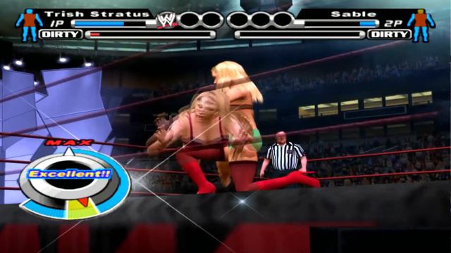 Smakcdown Vs Raw- Bra And Panties- Trish Stratus Spanking All Divas A*S