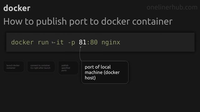 How To Publish Port To Docker Container #docker