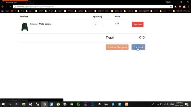 Laravel - Shopping Cart -Stripe Payment- Demo смотреть онлайн