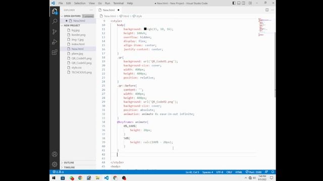 QR Code Scanning Animation Using CSS & Html @TechciousOfficial смотреть онлайн