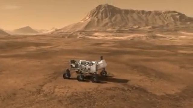 Посадка марсохода Curiosity