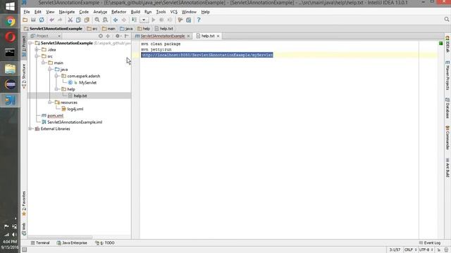 ESpark Adarsh Jee Servlet3 Annotation Example смотреть онлайн