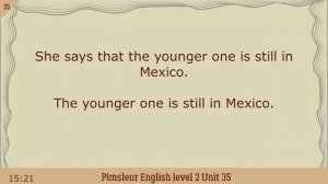 35.?урок по методу доктора Пимслера. Американский английский.