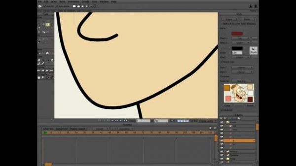 Anime Studio Pro анимация рта и маска