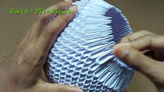 Flower Vase Tutorials। V3 | 3D Origami Paper Flower Vase Tutorials। #vase #flower #3Dorigami #paper