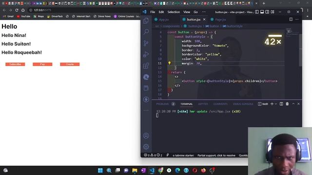 Using Props and Components in React смотреть онлайн