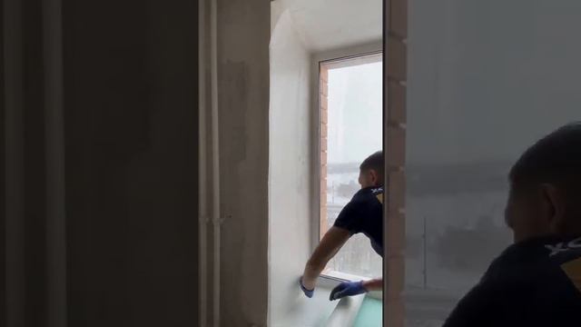 Наклейка и шпаклевание стеклохолста!