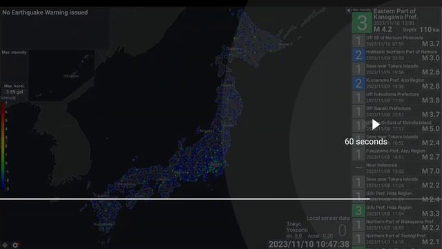 Shindo 3 Striked Wester part of Kanagawa M4.2 pref. ; Shindo 3 Striked Taso Bay Sea M:4.3 Depth:30k смотреть онлайн