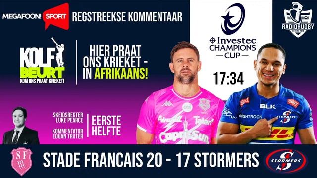RadioRugby: TWEEDE HELFTE | STADE FRANCAIS V STORMERS | CHAMPIONS CUP смотреть онлайн