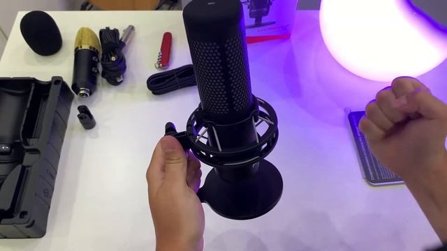 Честный обзор распаковка HyperX Quadcast S ч.1 смотреть онлайн