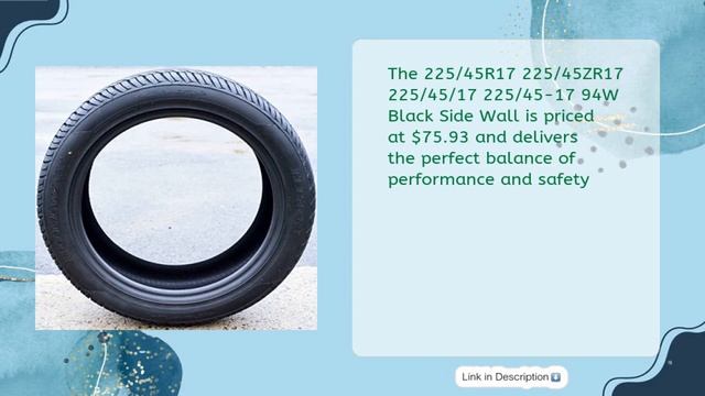 Top 5 Best 225 45r17 Tires 2023