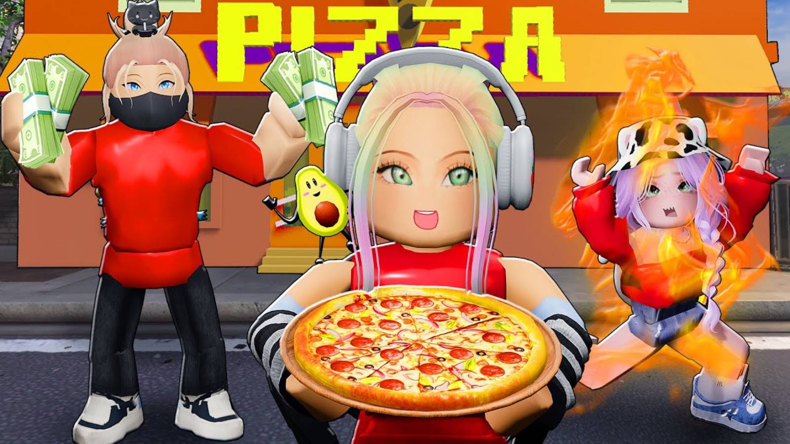 ТЕПЕРЬ Я РАБОТАЮ В ПИЦЦЕРИИ! Roblox смотреть онлайн