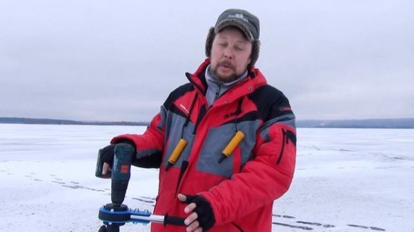 Редуктор для ледобура. Облегчает бурение льда. Подходит к шуруповёртам от 14 В.