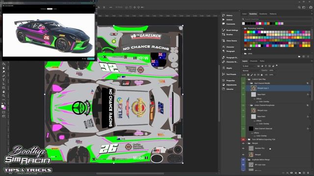 How to Export iRacing Spec Map New Version Clearcoat | iRacing Paints | The Easy Way | Photoshop | смотреть онлайн