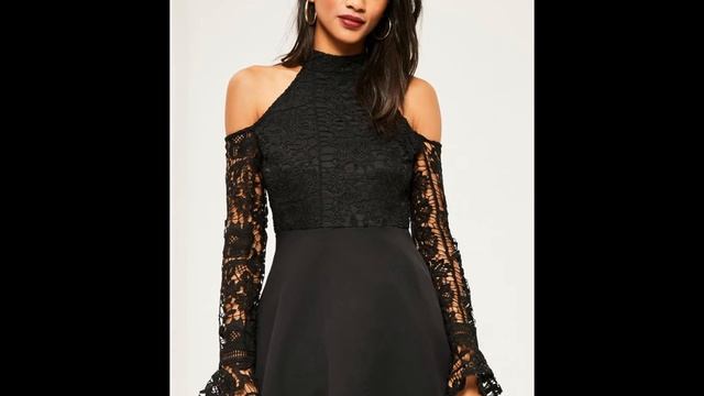 Черные платья из кружева смотреть онлайн