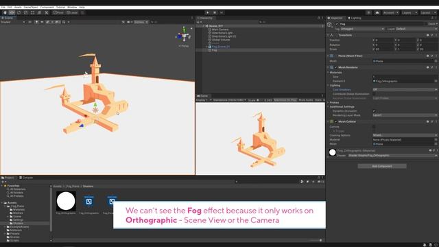 Unity URP Tutorial - Orthographic Fog Plane Shader смотреть онлайн