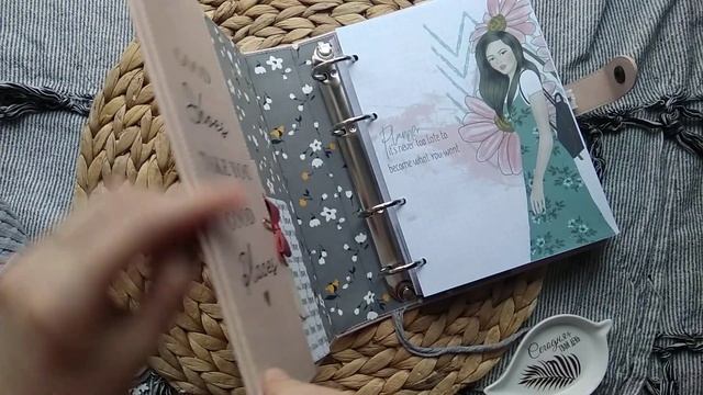 Бежевый планер с рисунком / Скрапбукинг / Планер ручной работы смотреть онлайн