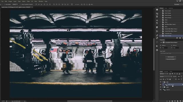 Глитч эффект в фотошопе (Glitch effect) смотреть онлайн