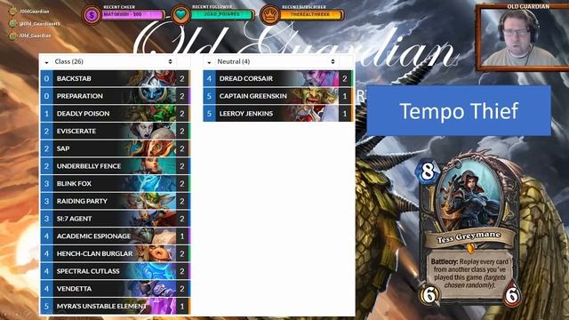 Rise of Shadows Rogue cards and decks theorycrafting (Hearthstone) смотреть онлайн